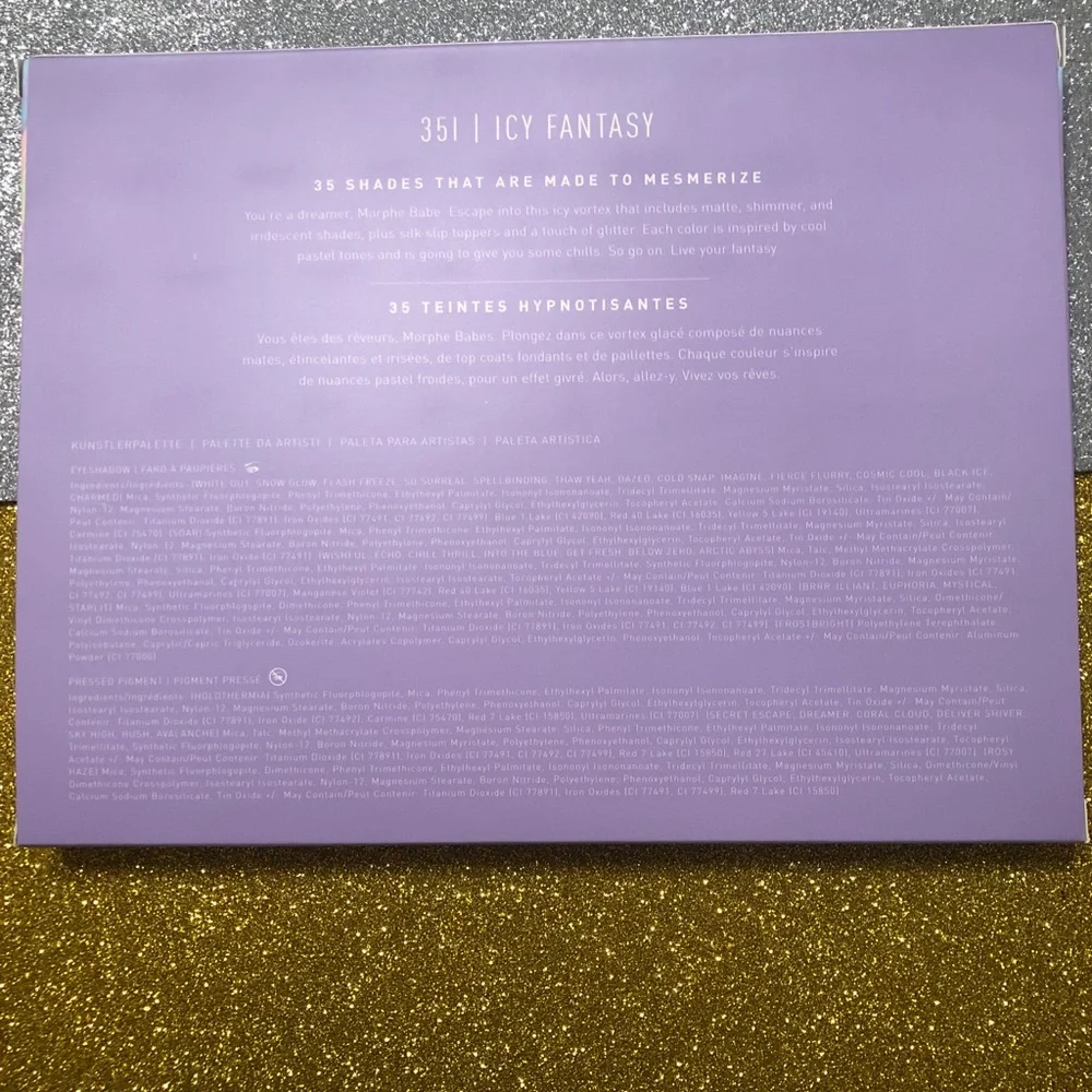 BNIB LE! Morphe Icy Fantasy 35I Eyeshadow Palette